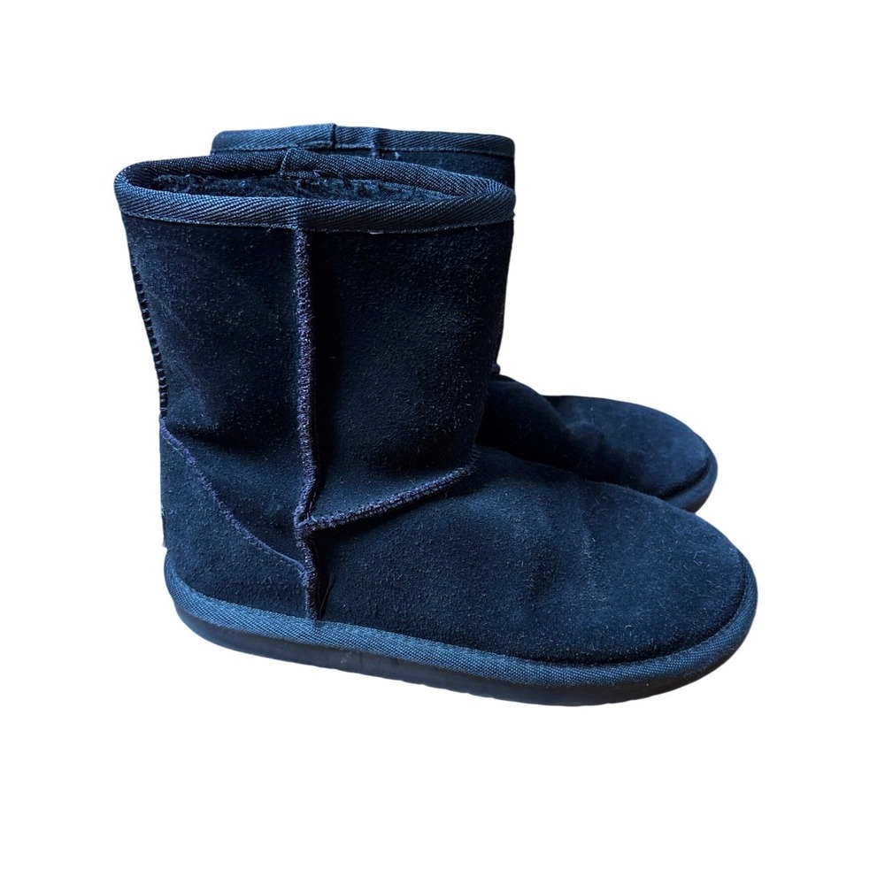Koolaburra by UGG Victoria Boots Kidsā Black Suede Faux Fur 1019 SIZE 4